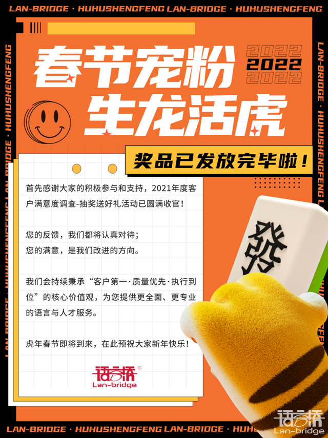 注意啦，年度客戶滿意度調(diào)查獎品已發(fā)放完畢!